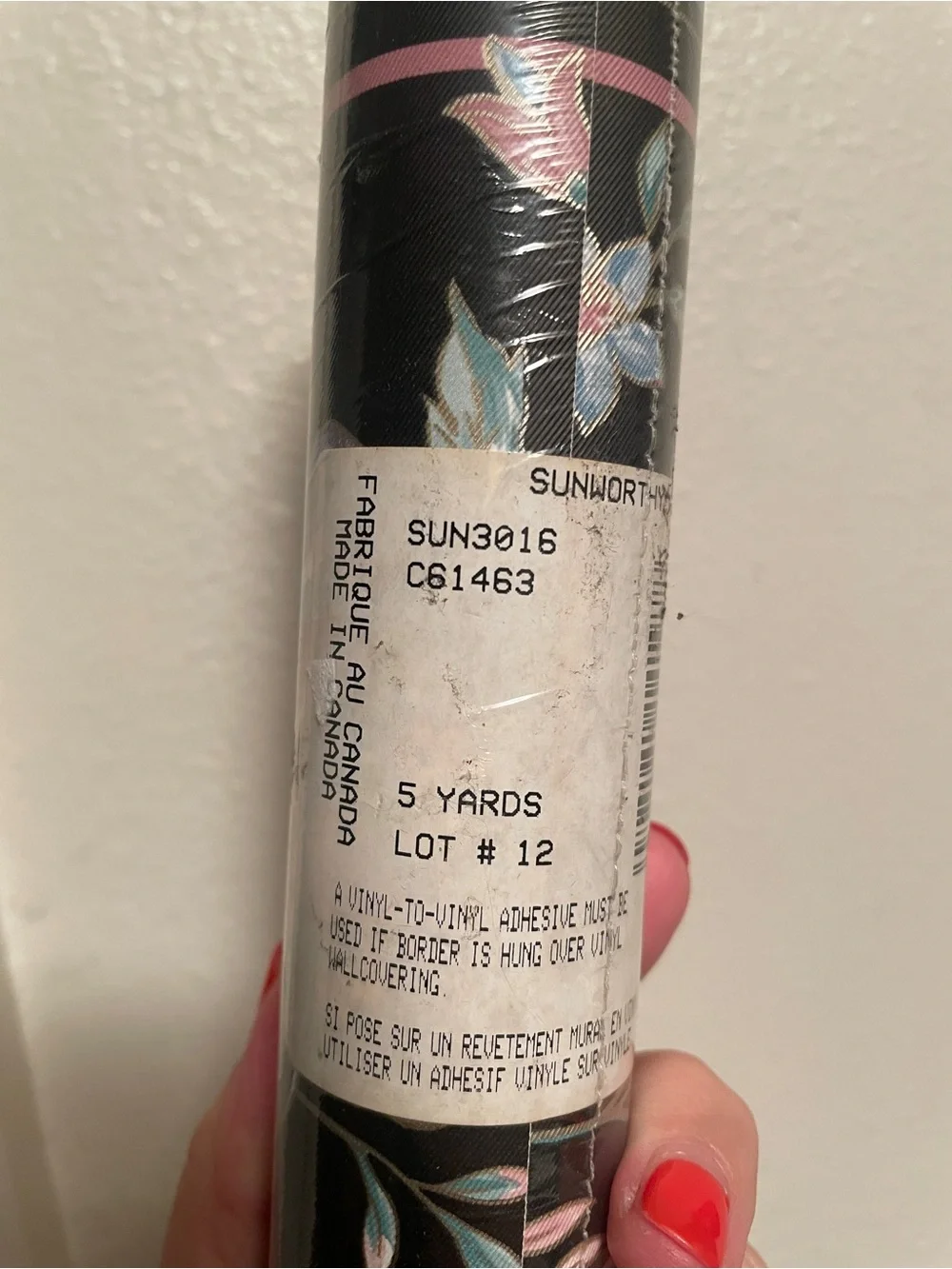 VTG Sunworthy 80s 90s floral wallpaper border roll